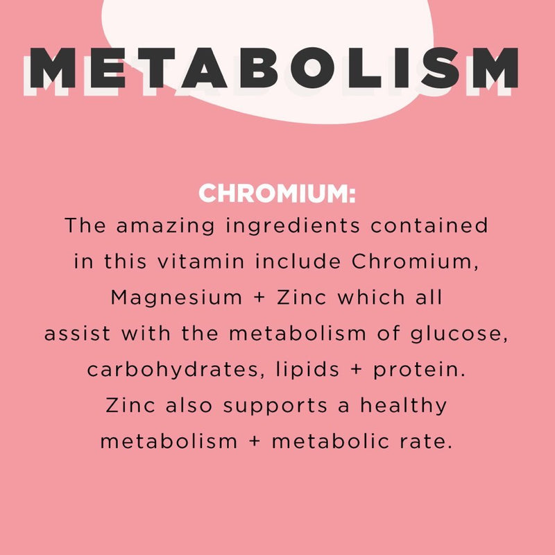 Metabolism + Sugar Support - 60 Tablets
